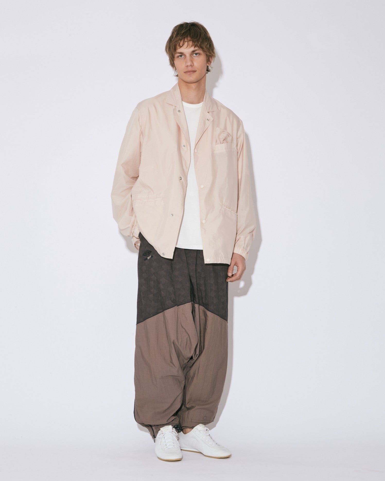 cotton nylon taffeta coach tailoredjacket
