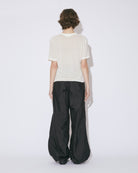 cotton nylon taffeta  wide pants