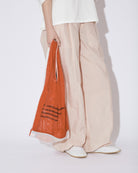 alphabet embroidely marche flip bag