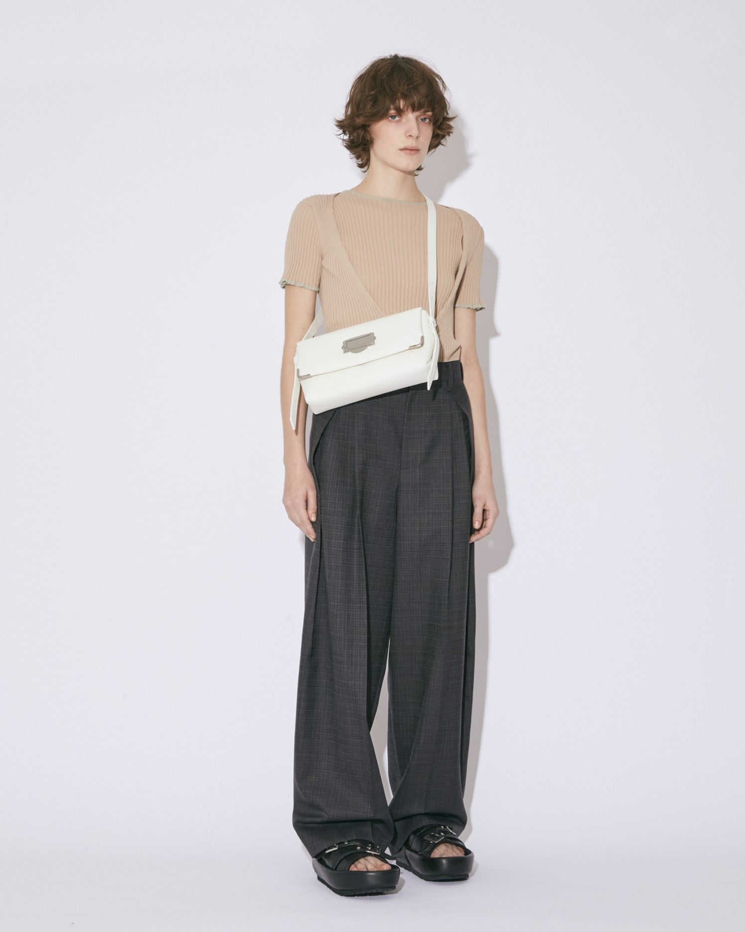 cabinet flap shoulder bag