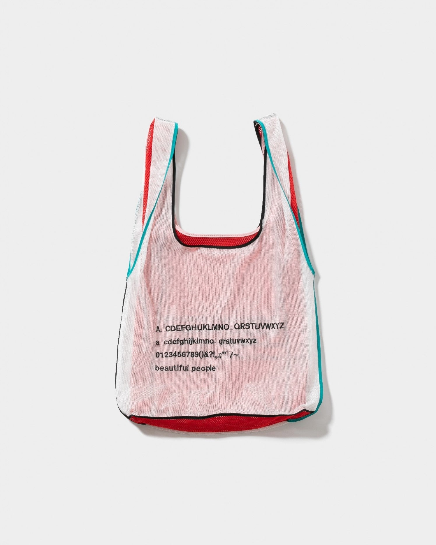 alphabet embroidely marche flip bag