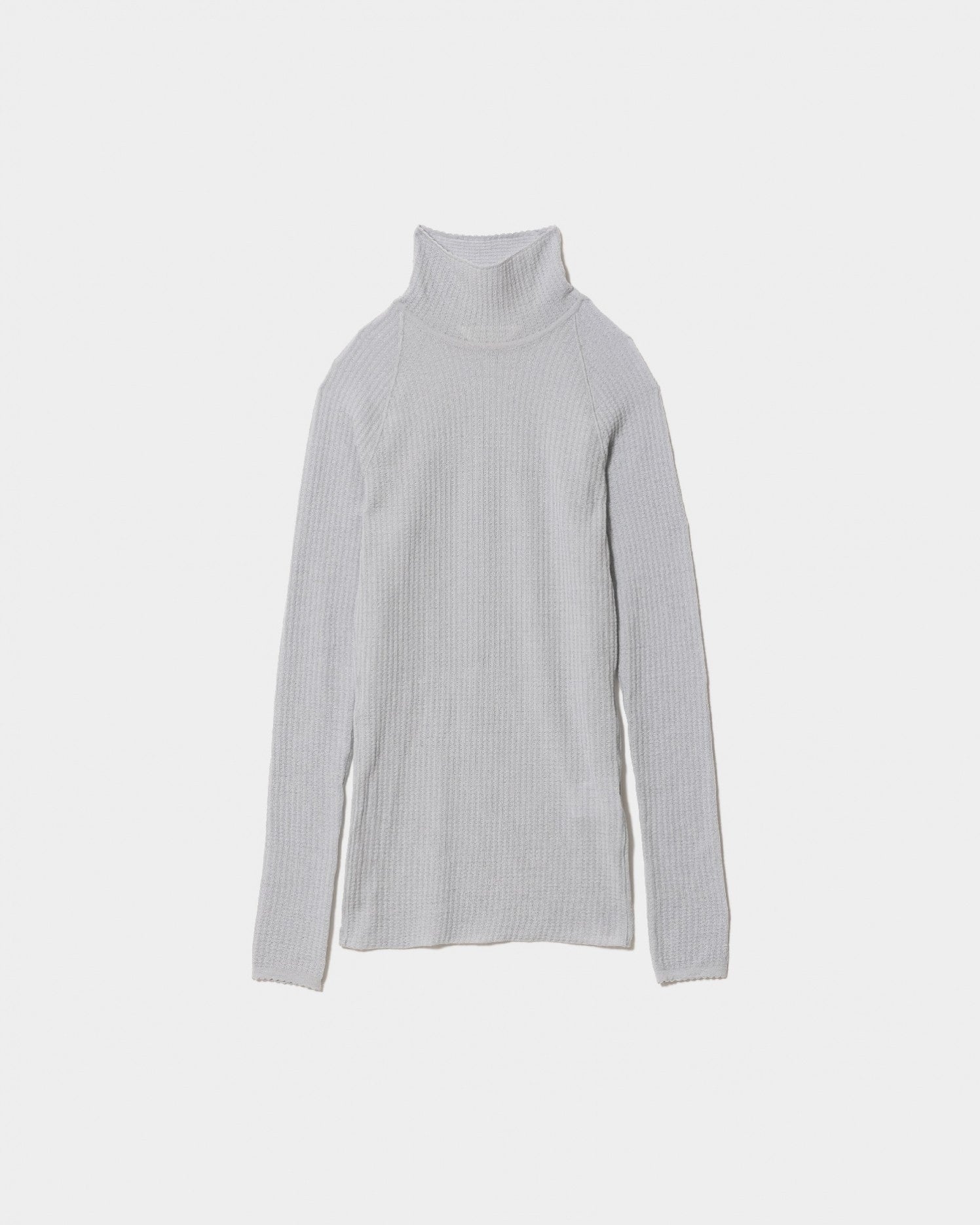 high gauge rib knitted pullover