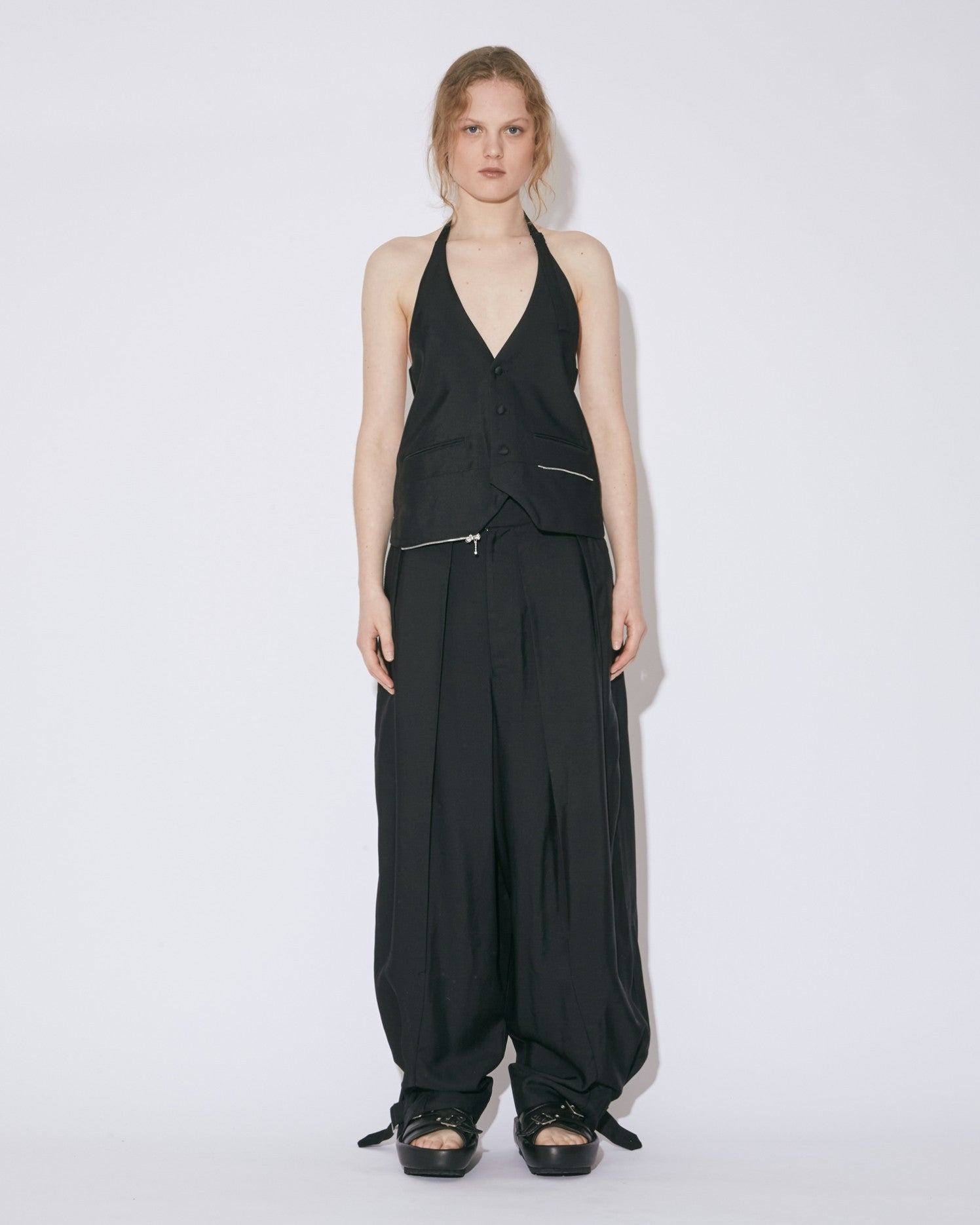 double-end rayon doeskin cummervest