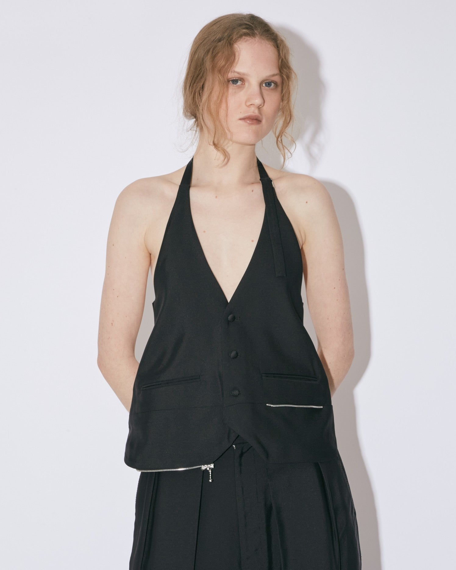 double-end rayon doeskin cummervest