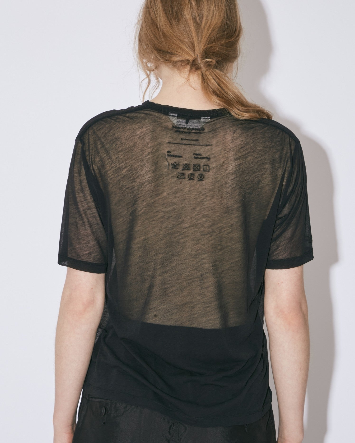 tシャツ ビューティフルピープル beautiful people sheer jersey        quality display T レディ sheer jersey quality display T – beautiful people online store