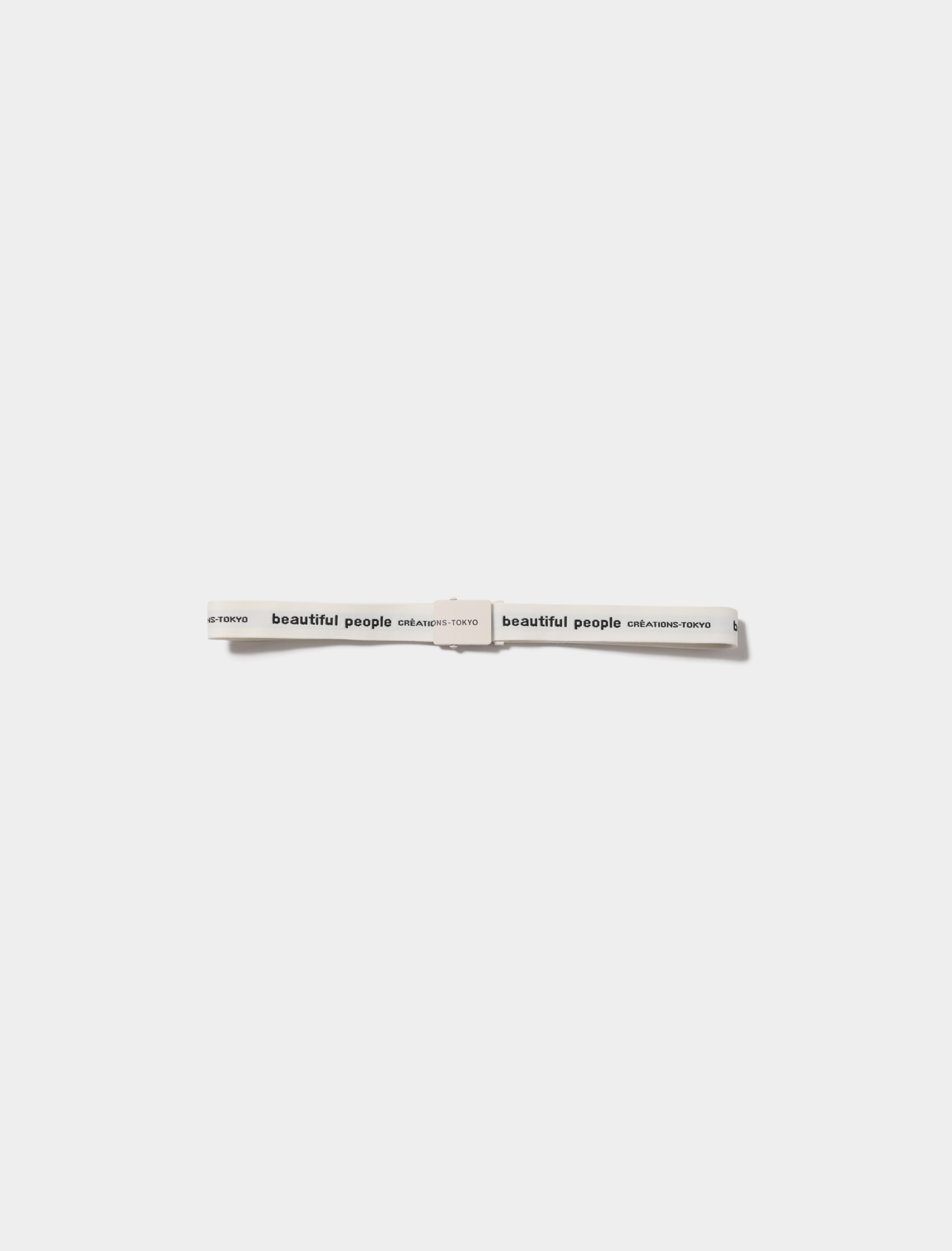 logo jacquard buckle belt