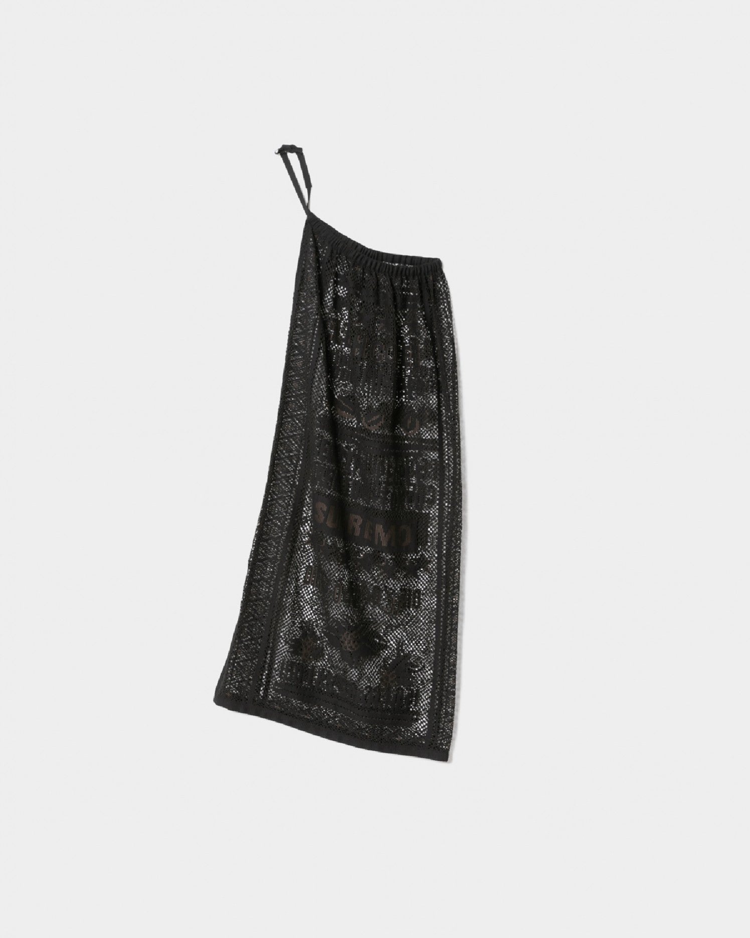 coffee bean bag lace  halterneck dress