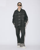 【renew】 selvedge denim big blouson