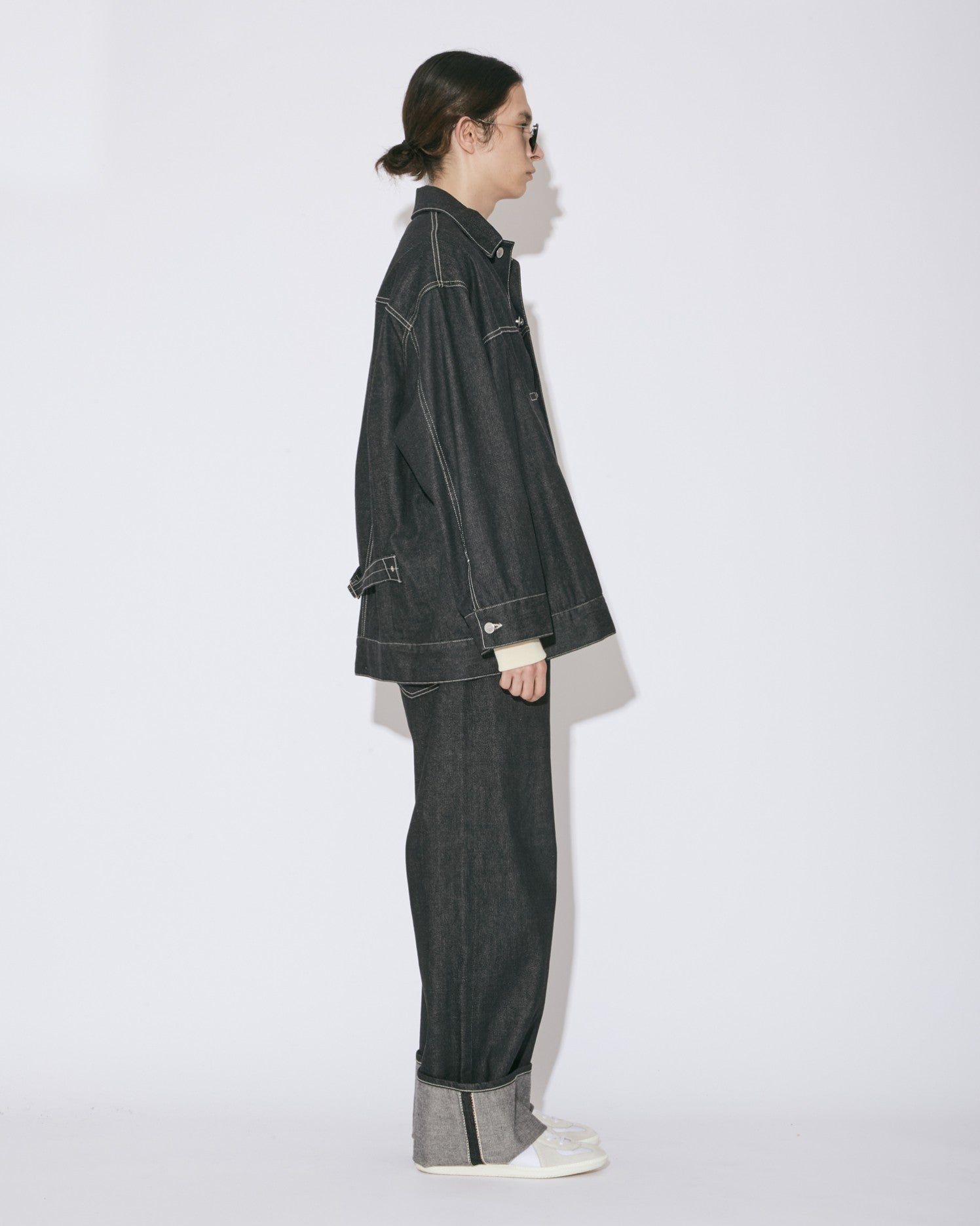 【renew】 selvedge denim big blouson