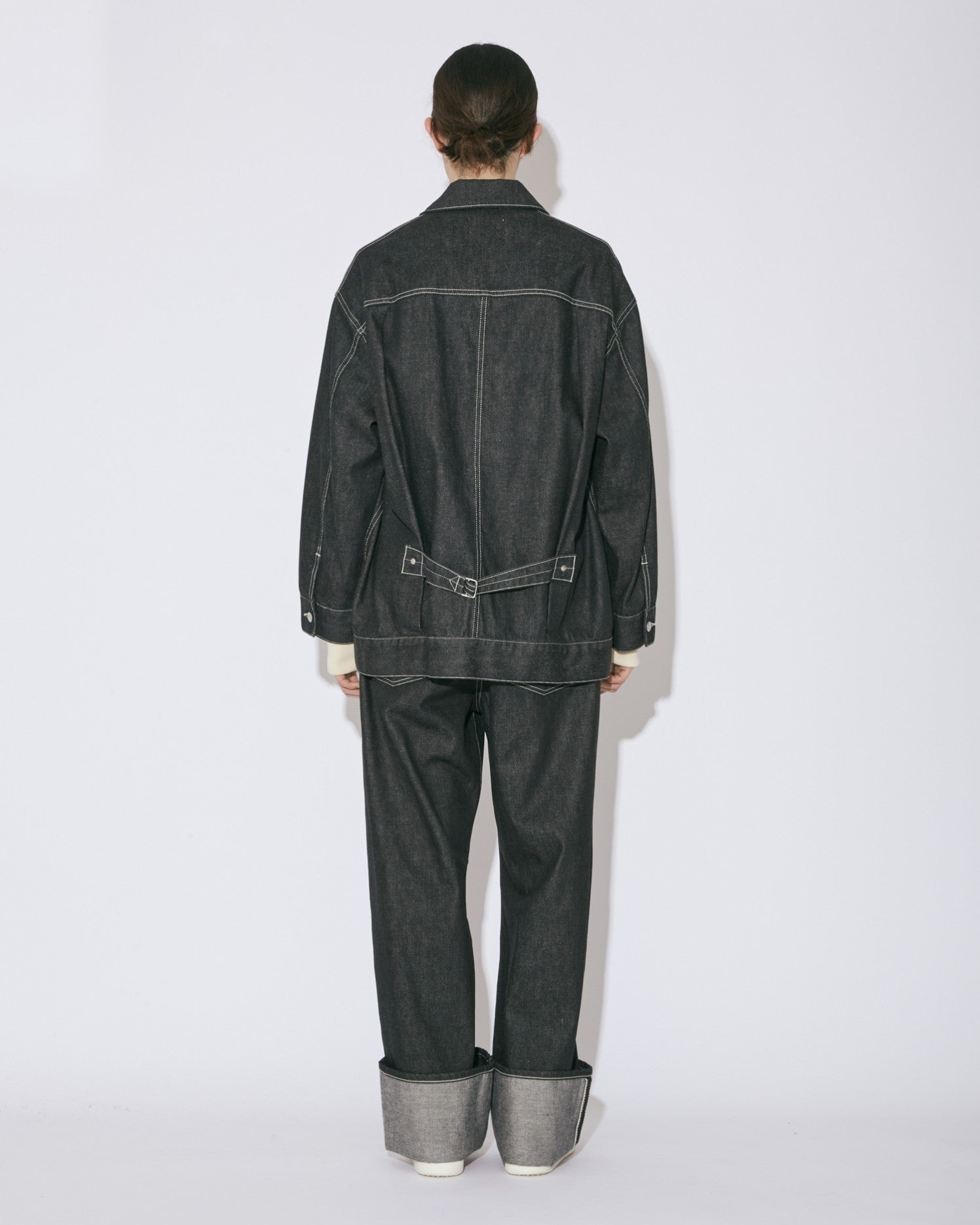 【renew】 selvedge denim big blouson