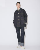 【renew】 selvedge denim big blouson