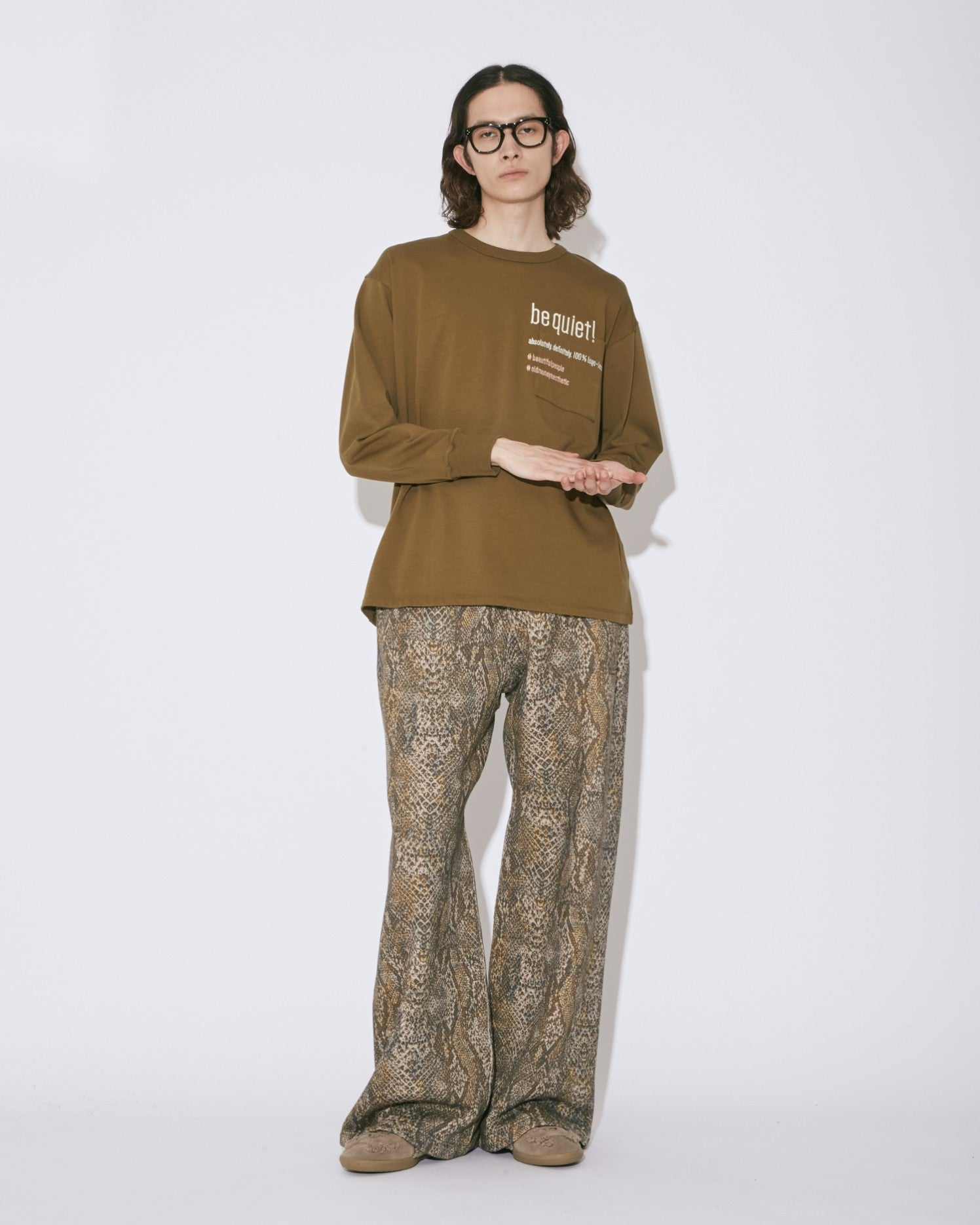 suvin compact jersey  typography long T