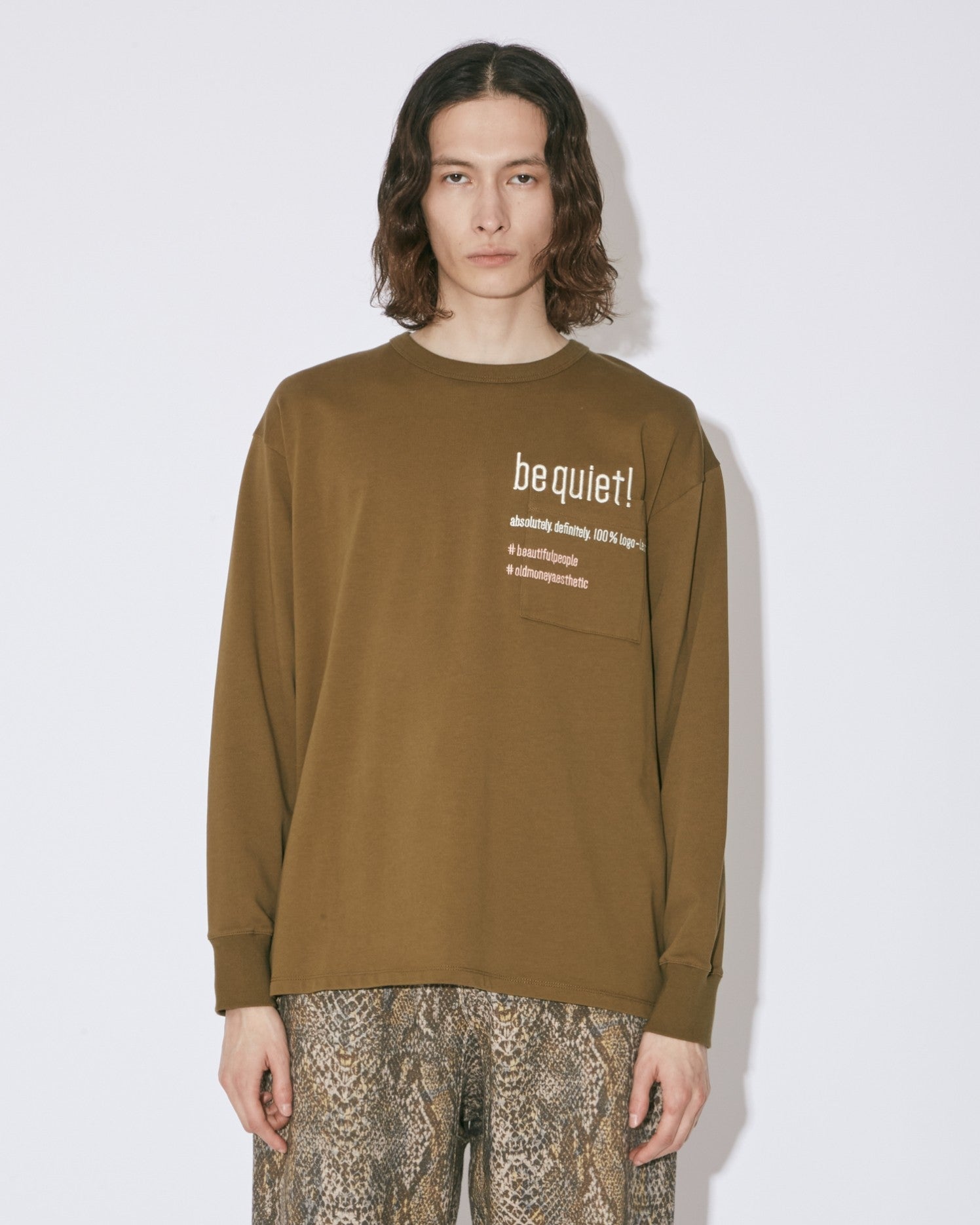 suvin compact jersey  typography long T