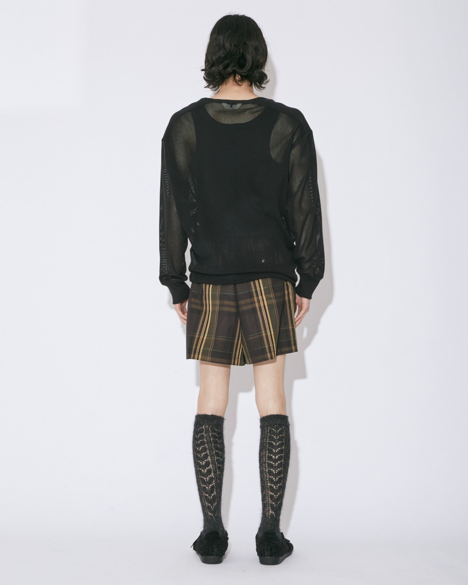 silky labor check flight short pants