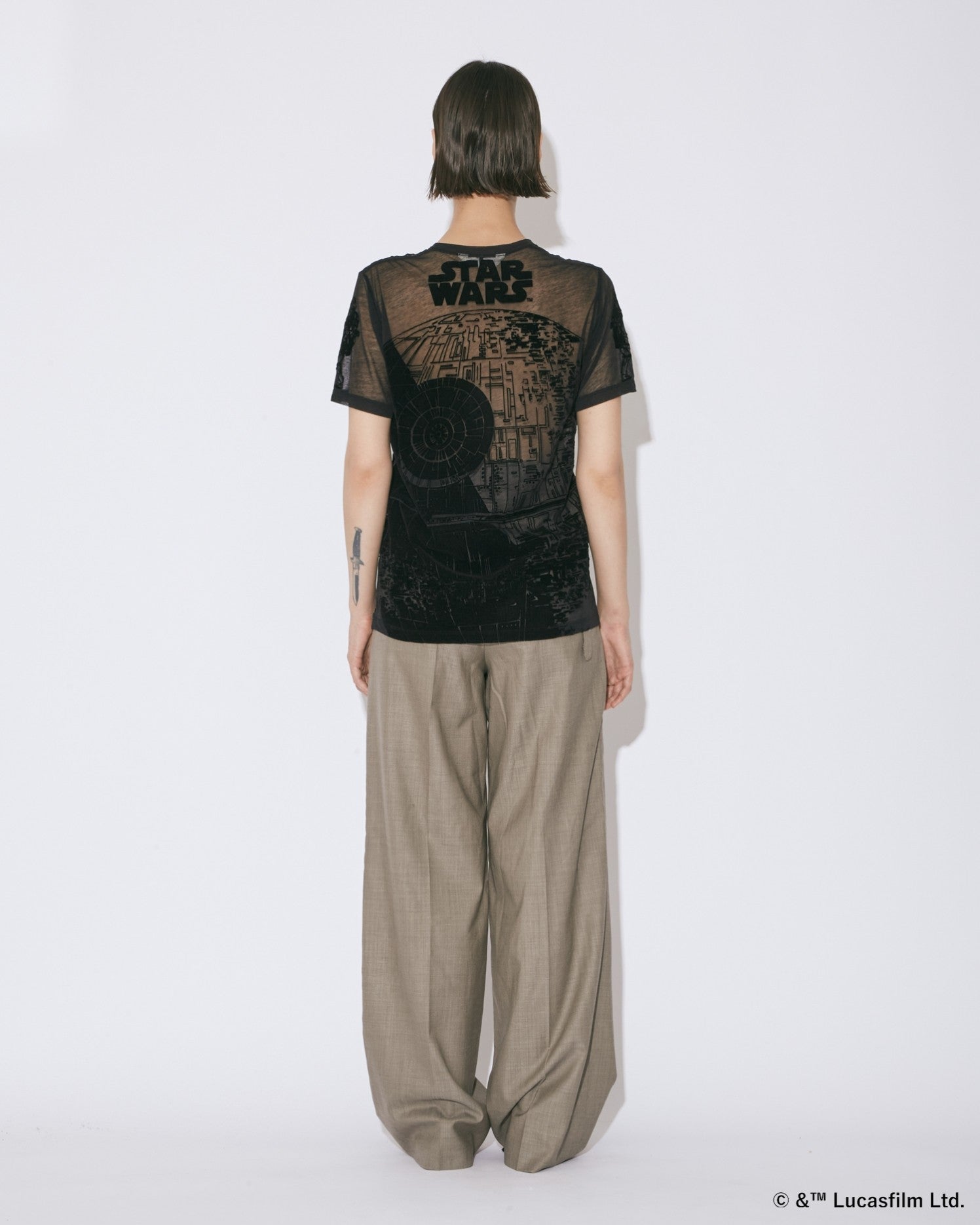 STAR WARS sheer jersey big-T