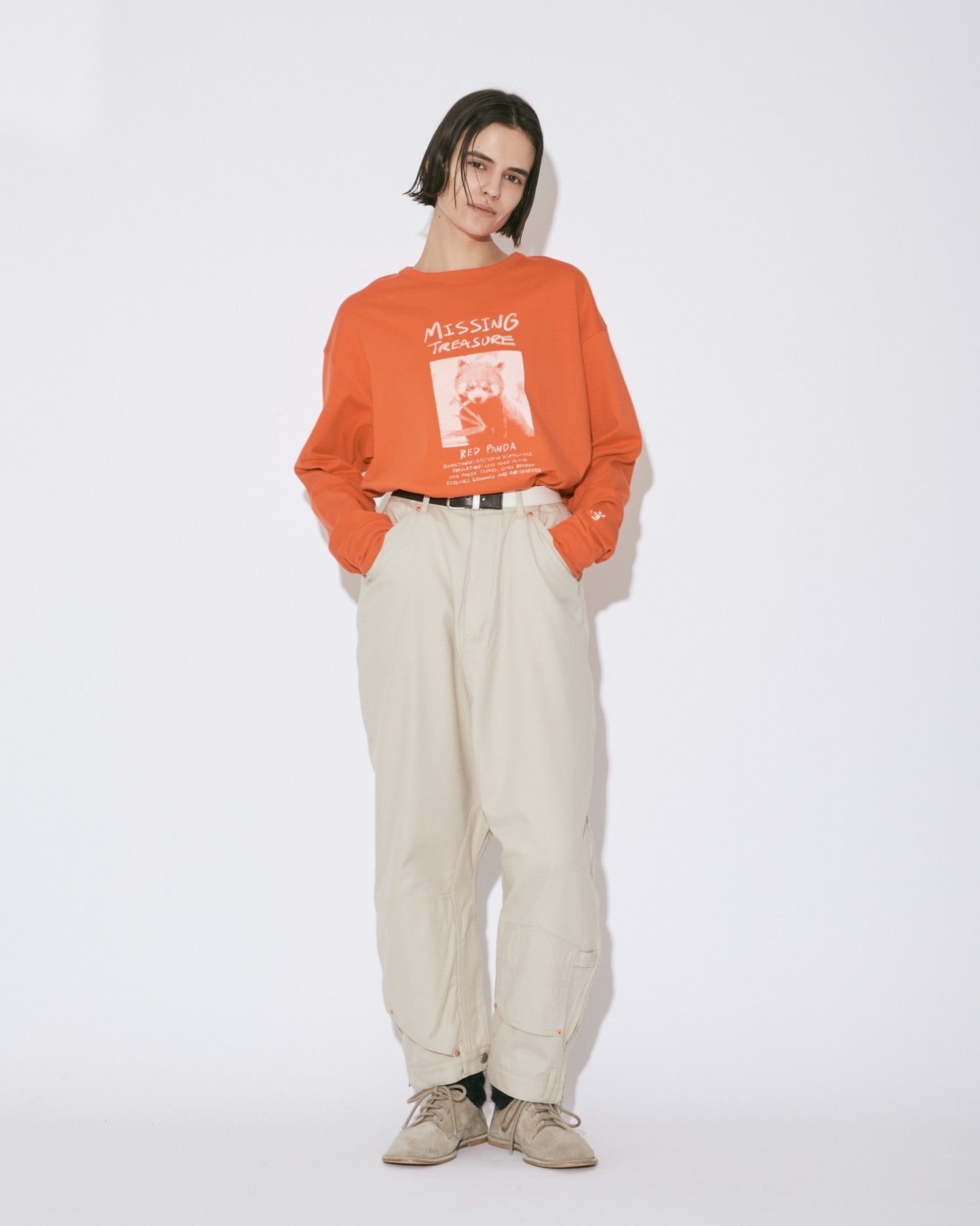 feels suvin jersey print long T – beautiful people online store
