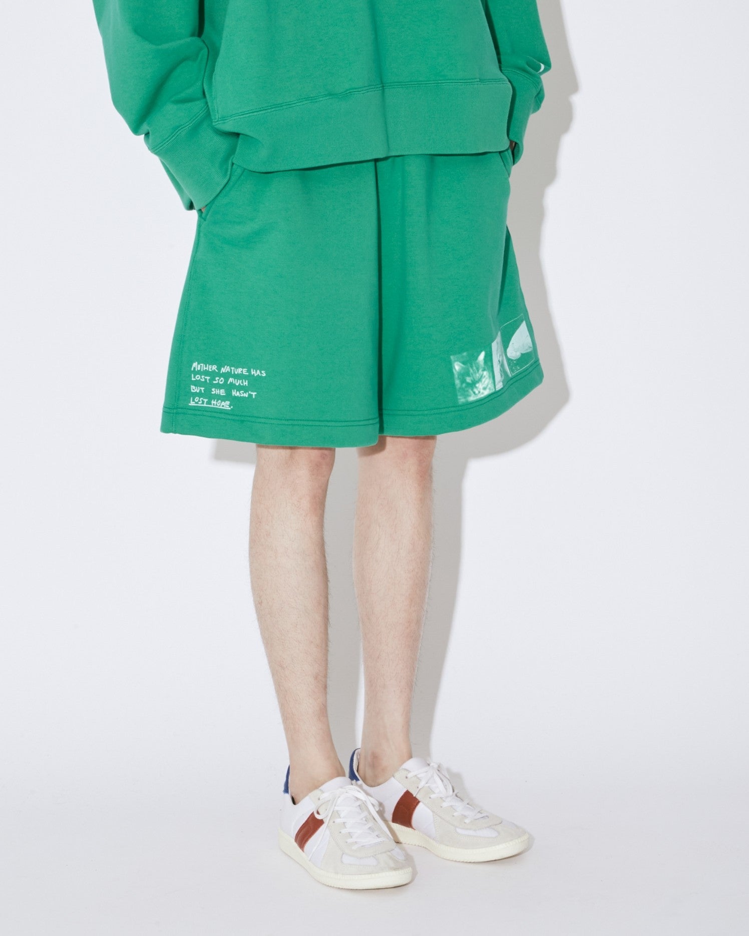 suvin compact sweat short pants