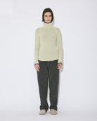 high gauge rib knitted pullover
