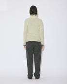high gauge rib knitted pullover