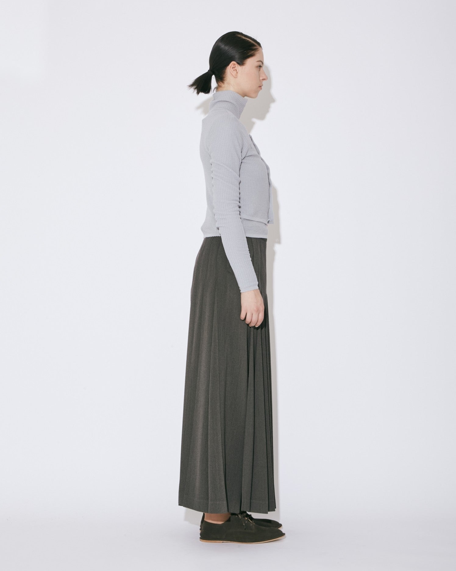 hightwist doeskin  gurkha kilt pants