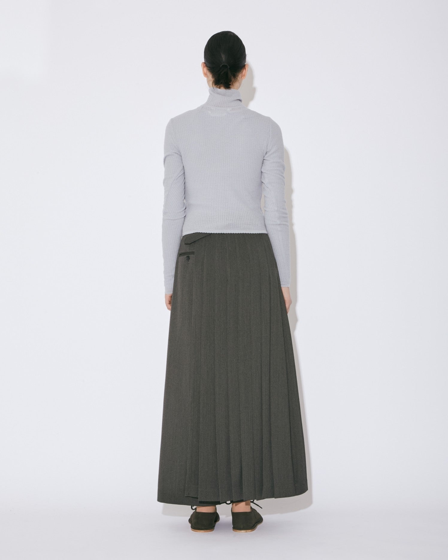 hightwist doeskin  gurkha kilt pants