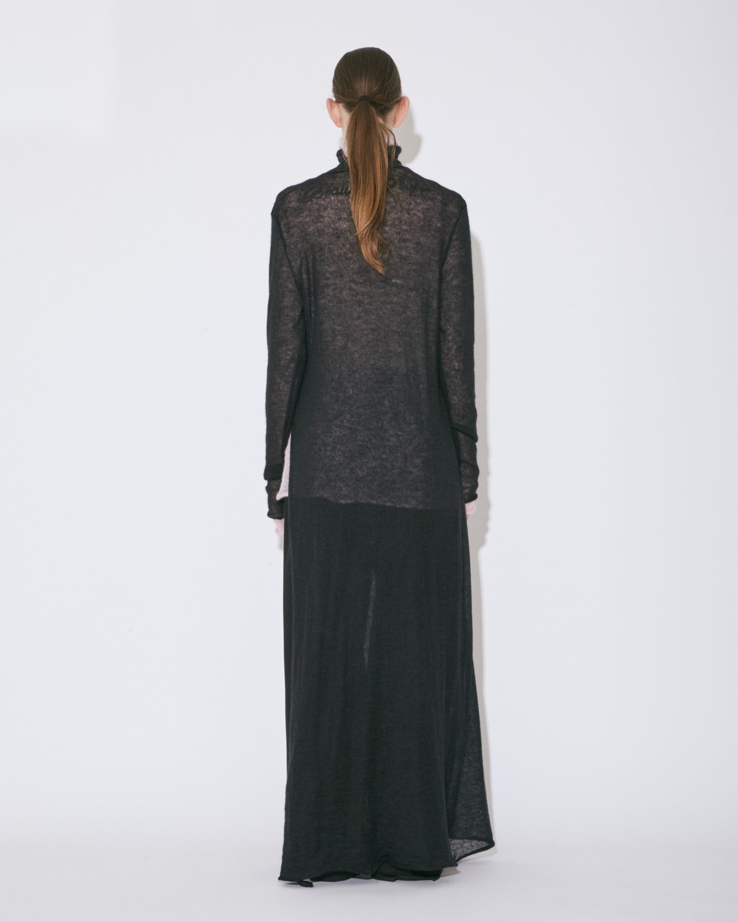 soft mohair Jersey long sleeve dress