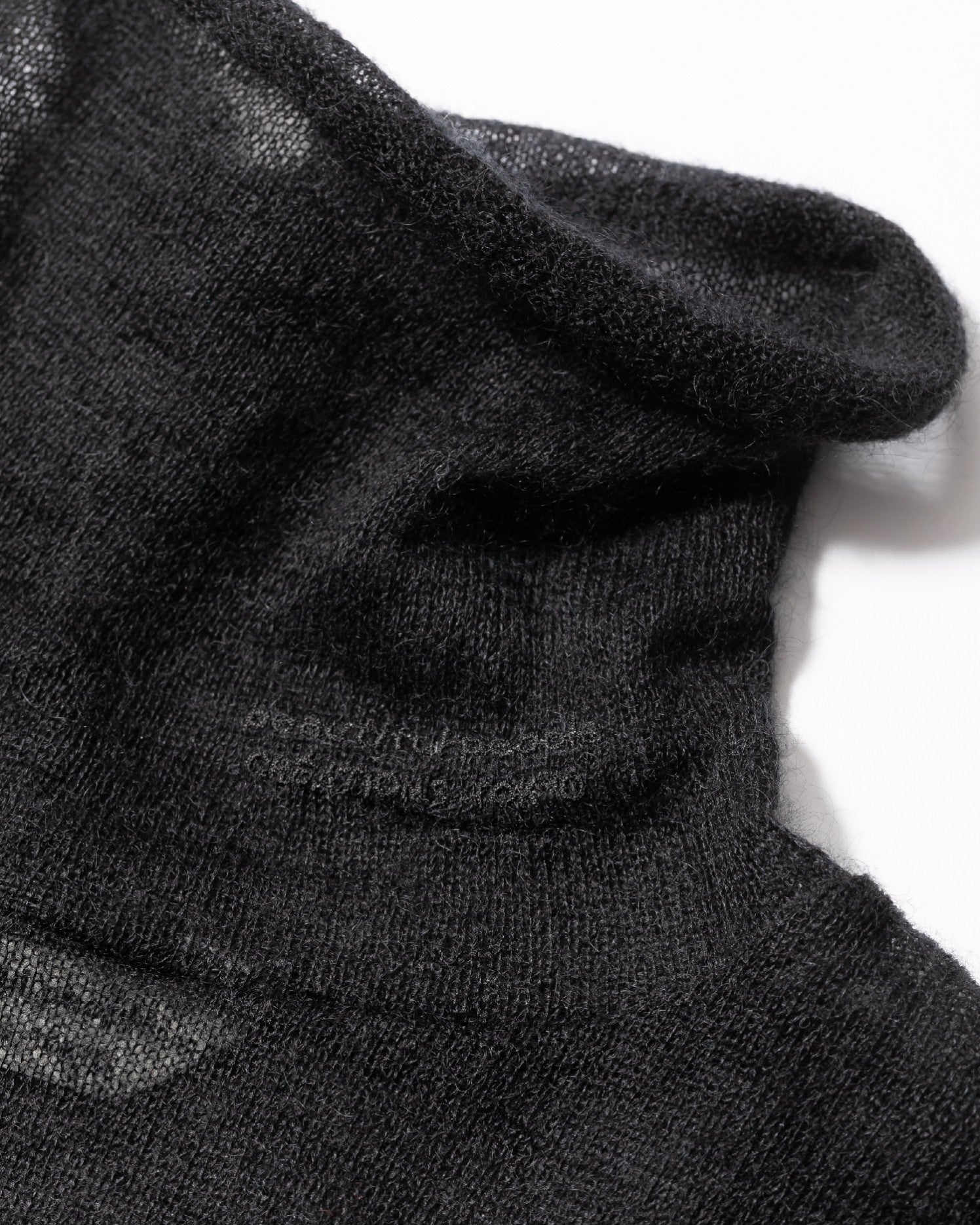 soft mohair Jersey turtle neck top