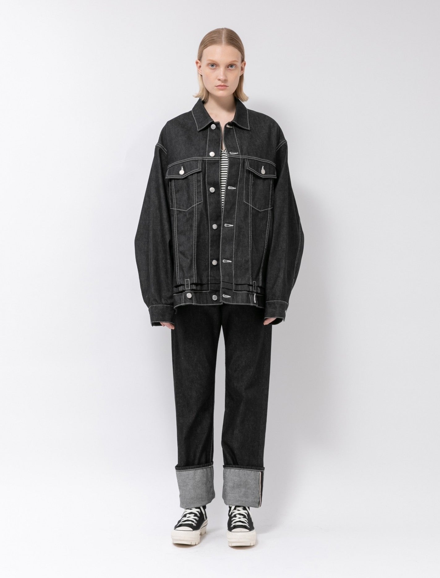 double-end selvedge denim blouson