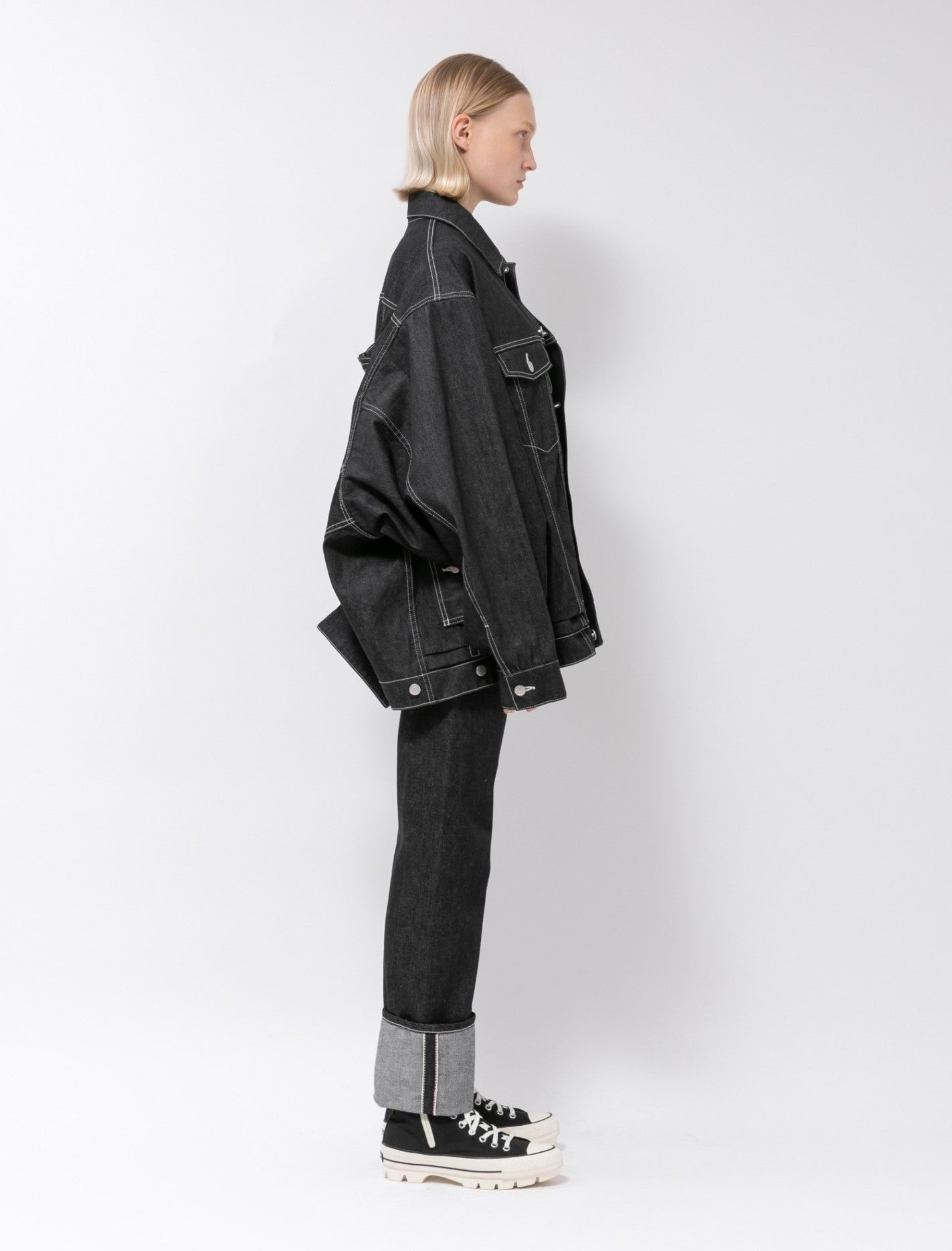 double-end selvedge denim blouson