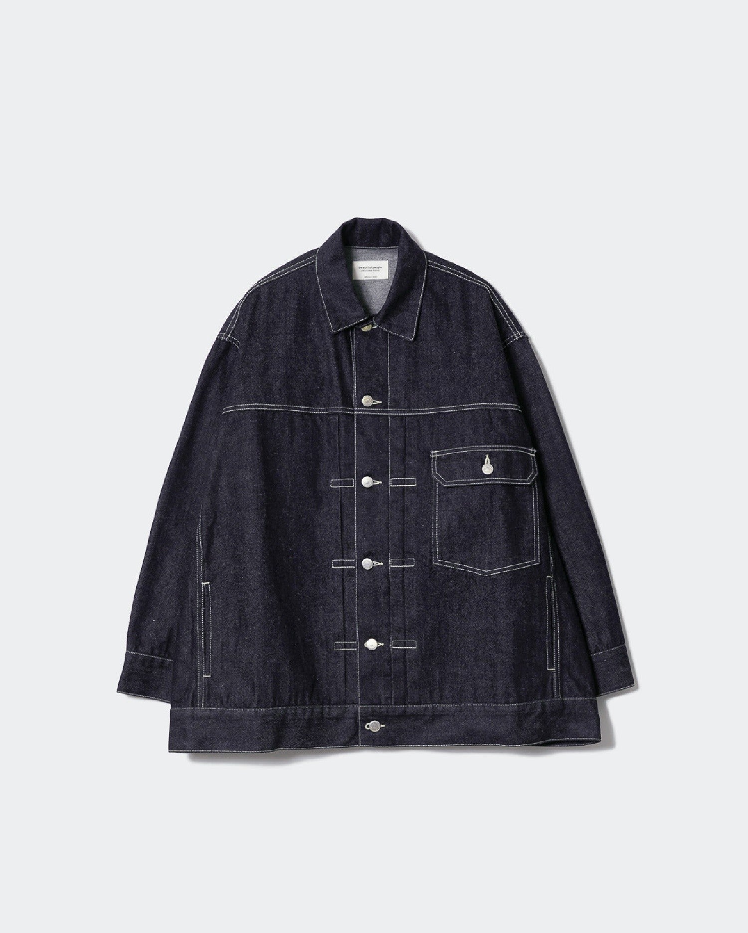 【renew】 selvedge denim big blouson