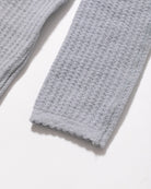 high gauge rib knitted pullover