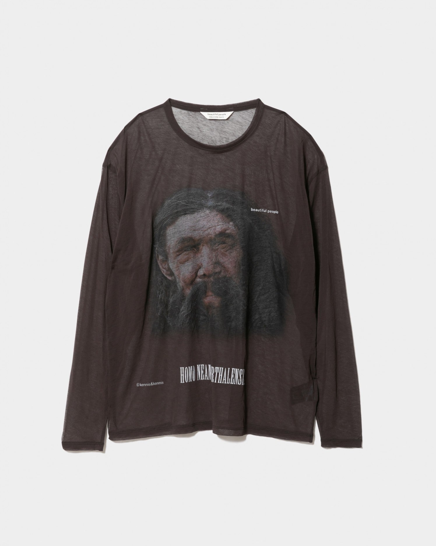 extinct hominin sheer jersey long T