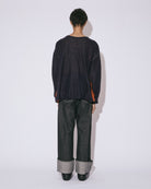 mohair knitted flip pullover