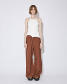 suvin compact sweat wide straight pants