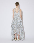 ripstop flower print  flight zip up dress