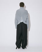 rayon doeskin  slit wide pants
