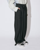 rayon doeskin  slit wide pants