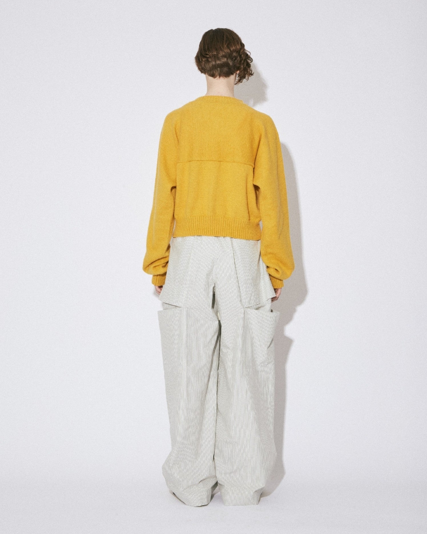 finx stripe bow silhouette pants