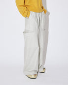 finx stripe bow silhouette pants