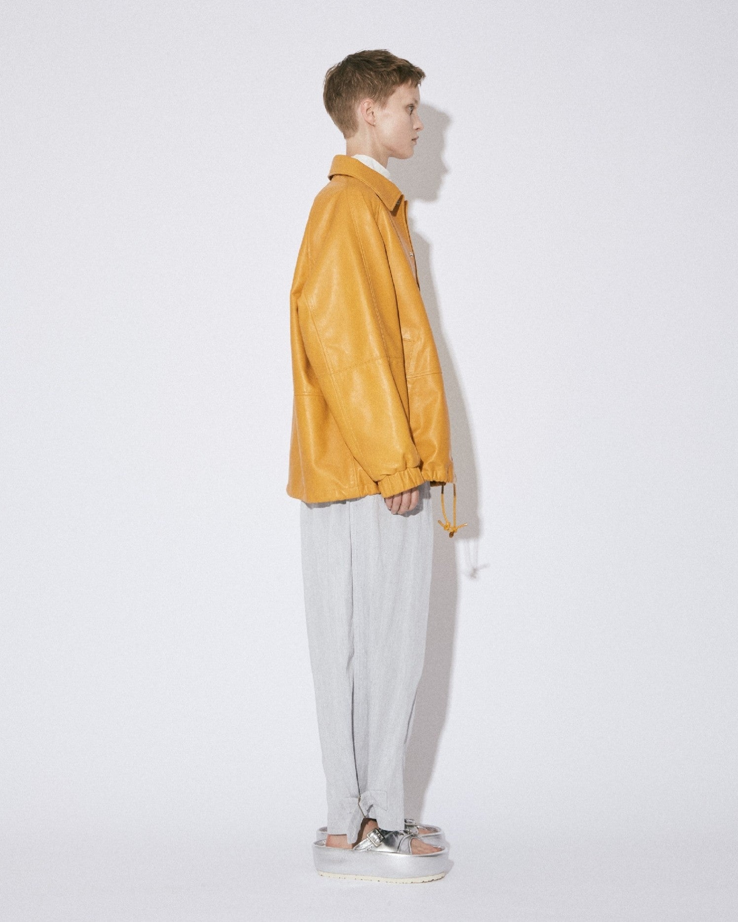 lamb leather coach jacket