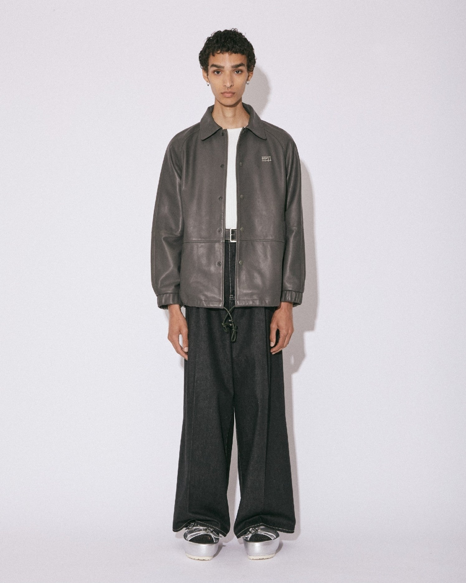 lamb leather coach jacket