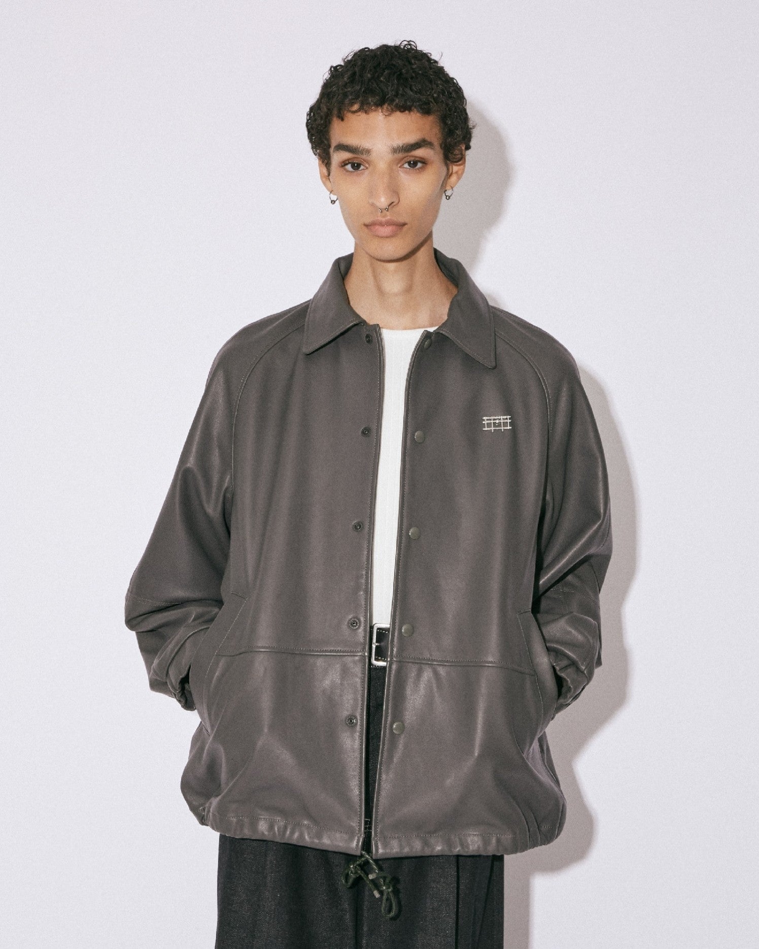 lamb leather coach jacket