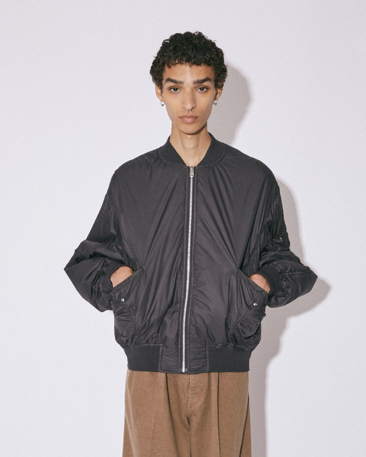 double-end nylon ripstop MA-1 blouson