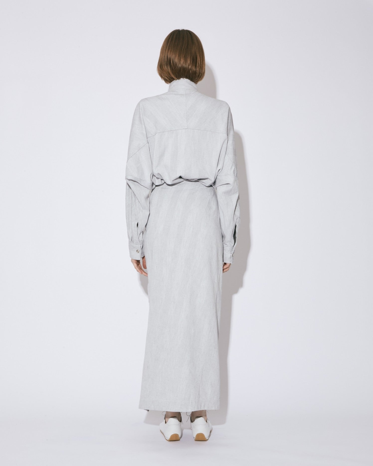solaro herringbone volumesleeve blouson