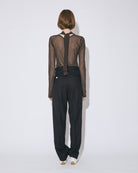 logo fresco tuck tapered pants