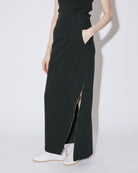 solaro herringbone bias tight longskirt
