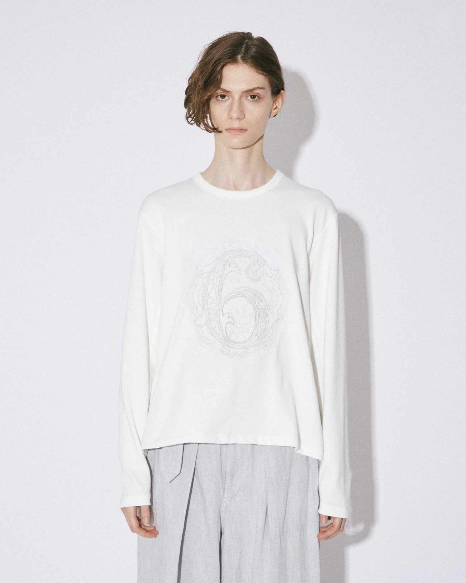 suvin compact jersey  69embroidery long T