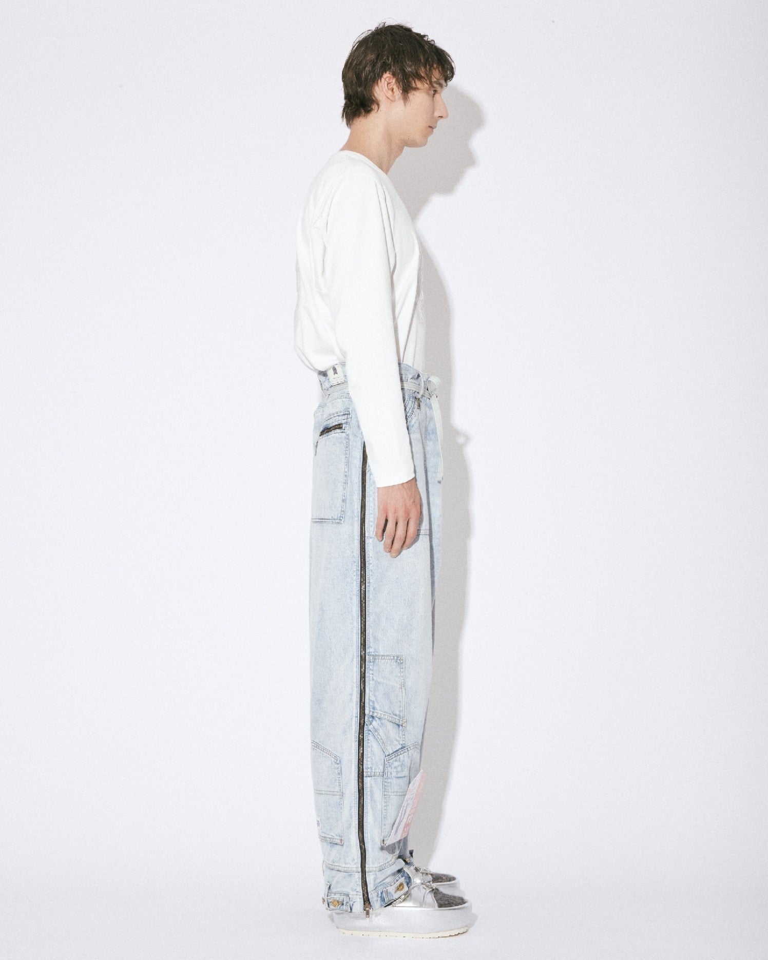 Lee double-end denim  91-B/logger pants bleach