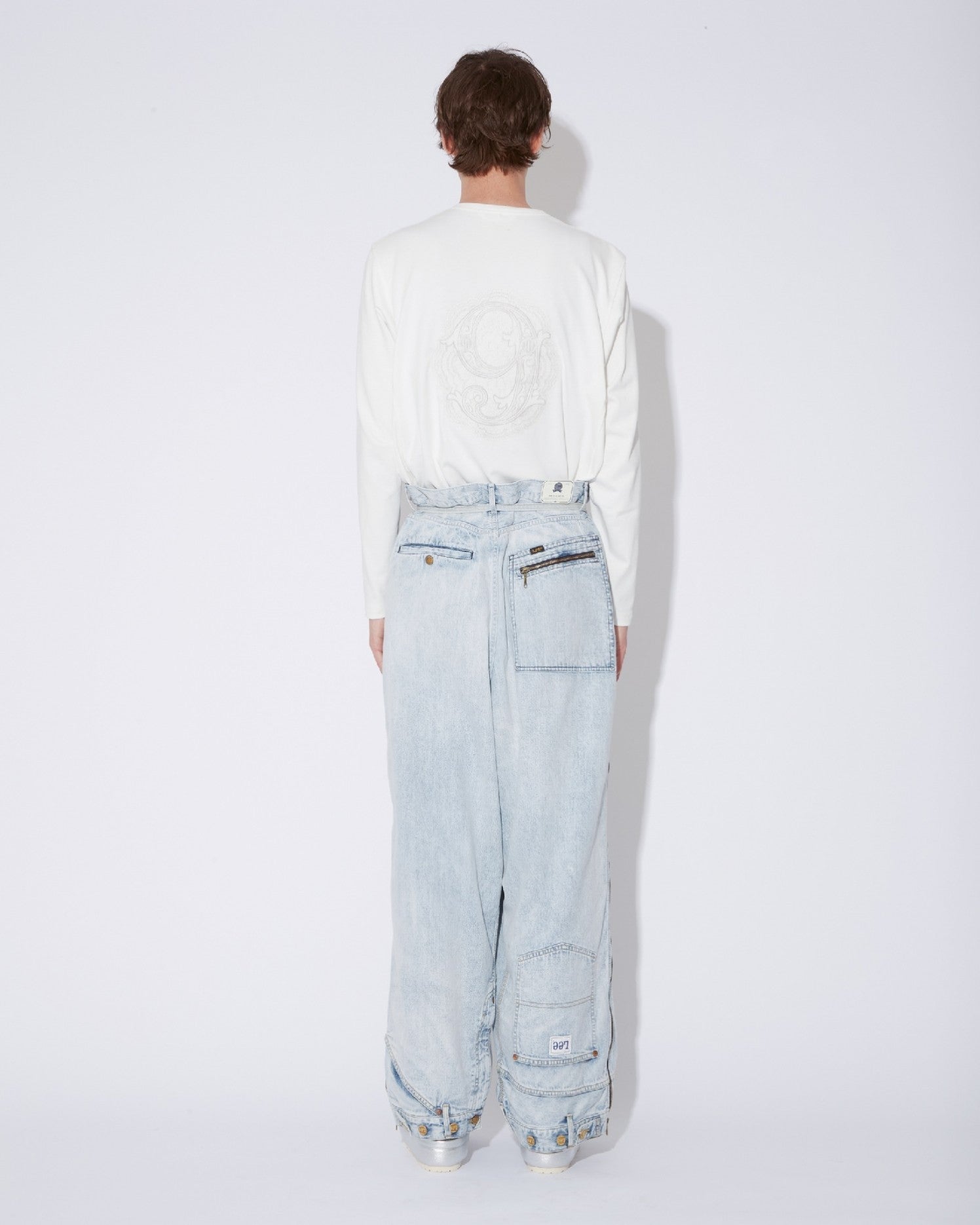 Lee double-end denim  91-B/logger pants bleach