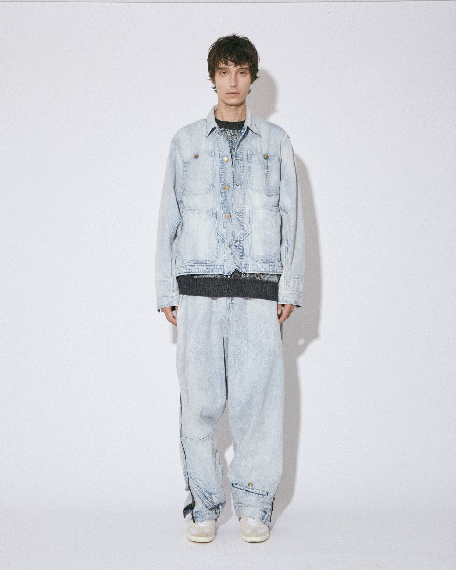Lee double-end denim  91-B/logger pants bleach